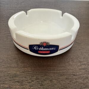 VTG Rothmans Yachting Ashtray Made in France 4 Cigarette Notches Rare Find Chip